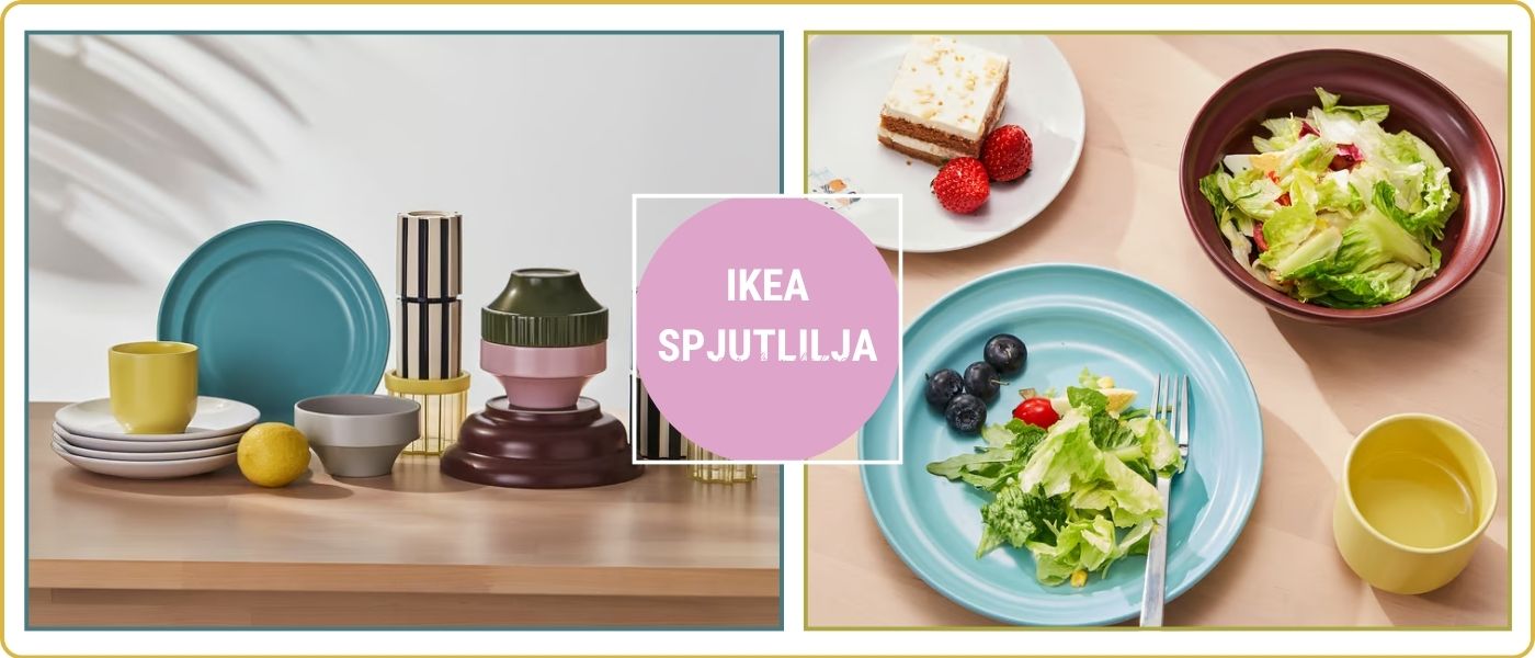 ست 3 عددی سرویس غذا خوری ایکیا مدل IKEA SPJUTLILJA